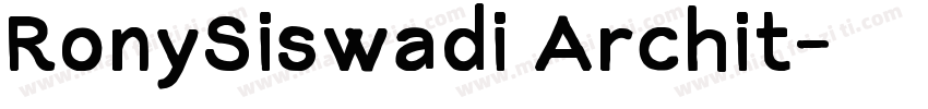 RonySiswadi Archit字体转换
